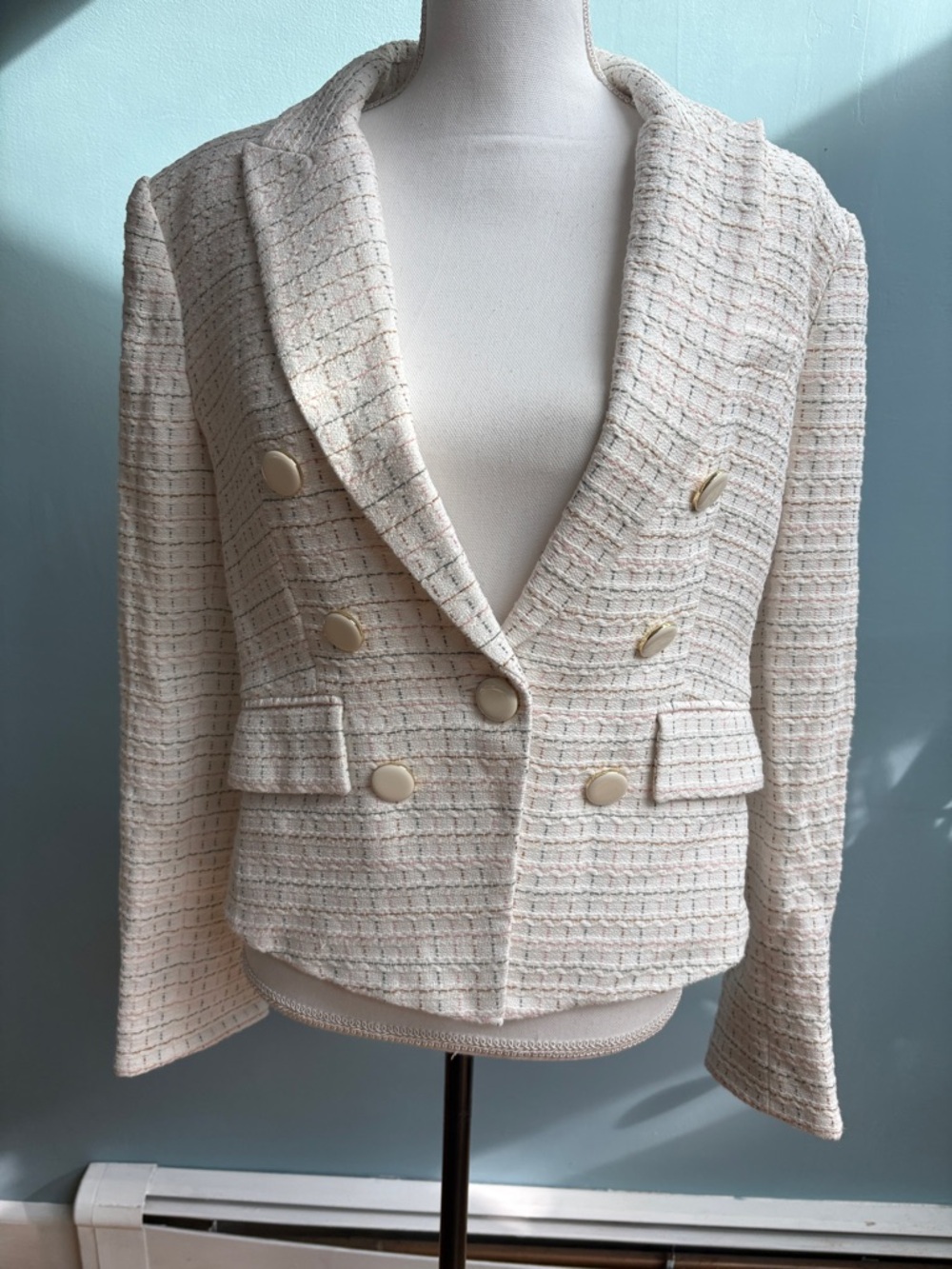 Veronica Beard Tweed Dickey Jacket. Size 10.